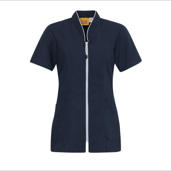 Navy Vallarta Short Sleeve Hotel Coat For Women